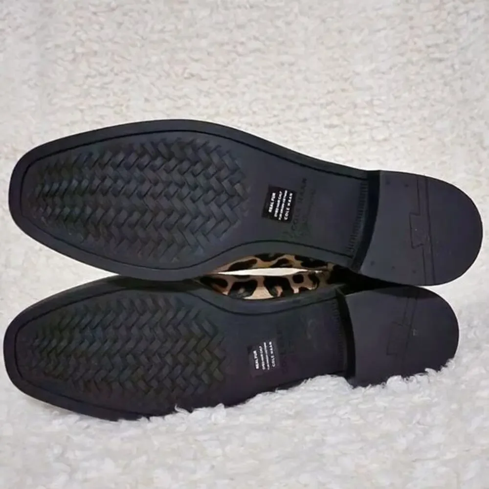 Cole Haan Harrington Grand Buckle Bootie in Ocelot Print Haircalf‎ size 8 B new! - Picture 9 of 16